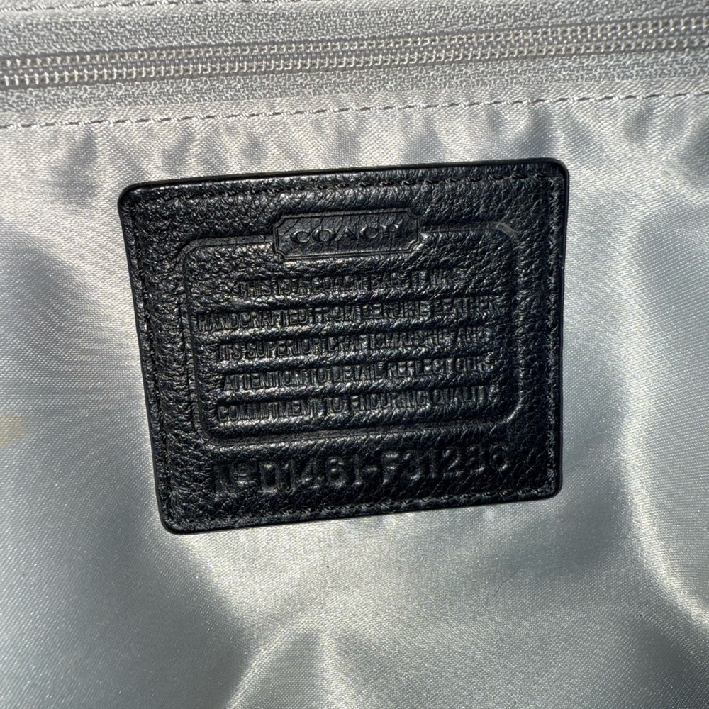 Coach Black Leather Men's Bag